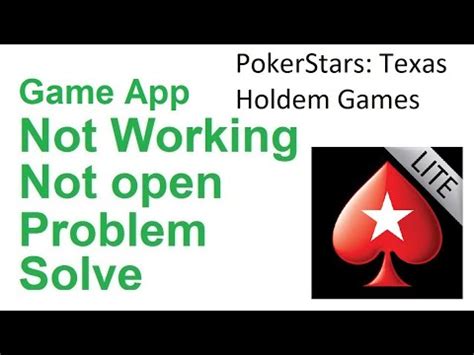 pokerstars casino not loading